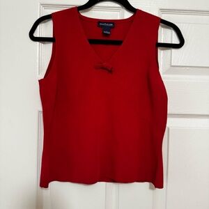 Vintage Y2K Ann Taylor Vivid Red Tank Top